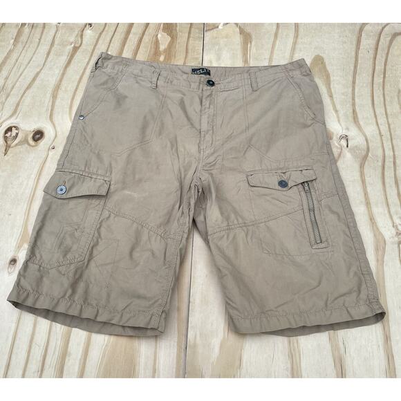 Helix Cargo Shorts Men's‎ (Pockets) Outdoor Hiking Tan Sz. 40 - Picture 1 of 7